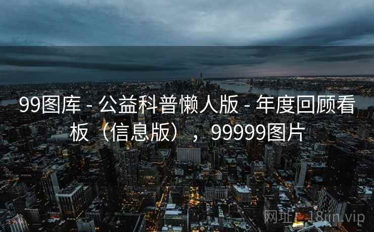 99图库 - 公益科普懒人版 - 年度回顾看板（信息版），99999图片
